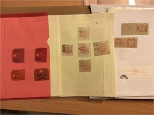 England Albumark med stempelavtykk (Victoria/1950 tallet  Div. Avisstempler, Merkater mm.  Må sjekkes