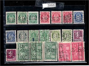 PERFINS S. B. Lot 20 forskjellige