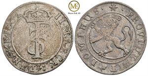2 mark 1662 Frederik III. Kv.1/1+