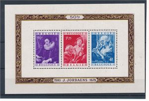 BELGIA xx Mi Bl 22, Jordaens (€ 150)