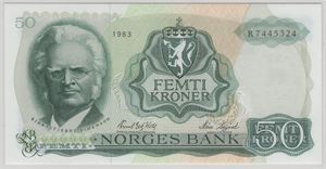 50 kroner 1983 R7445324 Kv.0