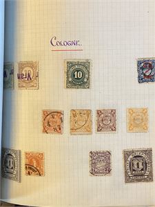 Tyskland , omfattende samling Lokalmerker (BYPOSTmerker) fra 1880 -1890 årene i to album.  Over 900 merker fra en mengde ulike byer.  Bl.a. uvnlige byer som Barmen, Scwerte, Zittau og Zwickau)   SVÆRT Høy verdi.