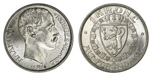 1 Krone 1908 På Plate Kv 0
