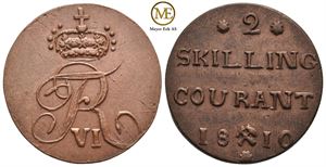 2 skilling 1810 Frederik VI. Kv.0