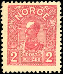 91. 2 kroner Haakon 1907. (4.900,-).