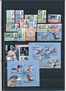 GIBRALTAR o Mi 149-62 serie bruksmerker + noen nyere