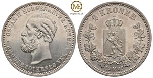 2 kroner 1902 Oscar II. Kv.0
