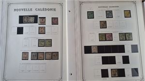 FRANSKA KOLONIER, NYA KALEDONIEN 1859-1980. Samling på Yvert blad, välfylld modern del övervägande **