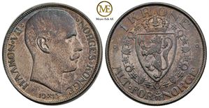 1 krone 1915 Haakon VII. Kv.01