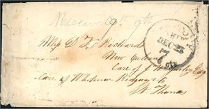 DWI /Martinique. Two letters from Martiniqu, forwardes via S. Thomas in 1847 and approx. 1850 to USA. Some remarks.