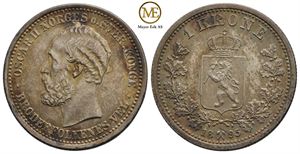 1 krone 1895 Oscar II. Kv.0/01