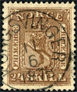 10. 24 skill, pent stemplet "Kongsvinger 11.6.1878".