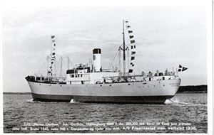 Postkort. D/S "Herma Garton"