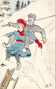 Postkort Knut Spange