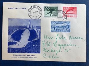 NK 407-9 OL 1952 FDC