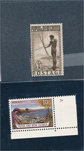 PAPUA NEW GUINEA xx SG 15, 1952 £1 og 1963 10sh (£ 57)
