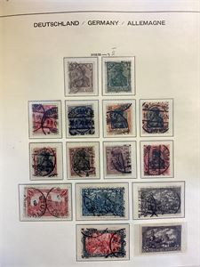 Tyske Rike 1879 - 1945 i Leuctturm album st / ** / brev  Inkl. noe Böhmen und Mähren mm.