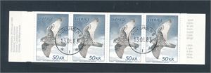 SVERIGE - HEFTE o Facit H329, 1981 Jaktfalk i komplett hefte (Facit 1000)