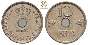 10 øre 1924 Haakon VII. Kv.0