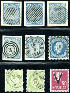 Noen få norske merker i innstikkbok