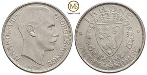 1 krone 1916 Haakon VII. Kv.0/01