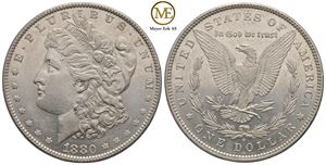 Morgan dollar 1880 O. Kv.01