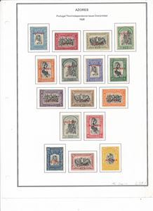 ACORES x/xx diverse eldre merker inkl 1928 komplett serie 3. selvstendighetsutgave (€ 78)
