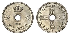50 Øre 1927 Kv 0