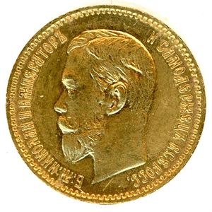 5 Rouple 1904 in gold. 01