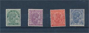 INDIA xx SG 233, 235-6 og 238, 4 verdier fra 1932-36-serien (£ 43)