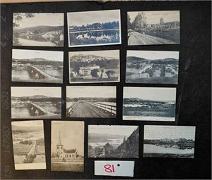 HEDMARK 13 kort, flere med reisende stempler