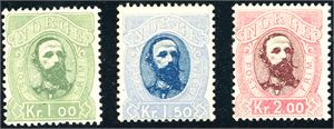 32/34. Oscar kronemerker i komplett serie. (6.500,-).