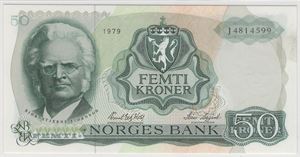 50 kroner 1979 J. 68 hos PMG. Kv.0
