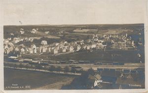 TØNSBERG med st.område 1922 (VF) småf. (Küenholdt 832) brukt 1924, frim. fjernet