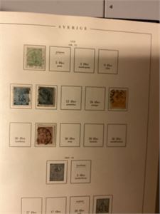 Sverige Samling i Stenderalbum 1858-1974 st/*  Brukbart, men mangler det dyreste