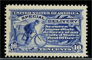 Amerika E8. Syklistutgaven tg. 12, vm. 190, utsøkt eksemplar. ** ($240)