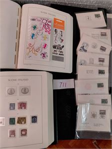 FINLAND Vesentlig brukt samling i 2 LT album med kassetter (ark til 2014). Noen slangetagget, Karelen og tett til 2006. Medfølger noen spesialstempler