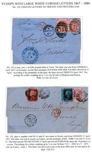 Great Britain. A range of stamps and covers from 1867 to 1890 in a binder.