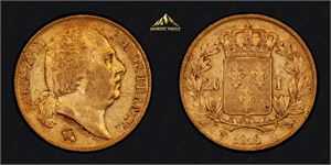 20 Francs 1818 W Gull