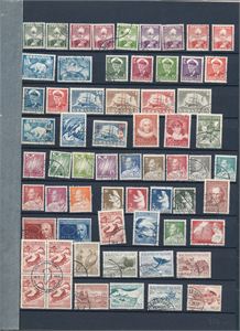 GRØNLAND o Samling på 4 plansjesider (2600 etter eldre Facit)