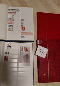 GRØNLAND Dublettene til forrige samling i 4 bøker (3 nesten tomme). Noen bedre i starten er observert