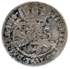 2 skilling 1764. Blankettfeil på advers, 2.2 - H 3B, NM 28. 1