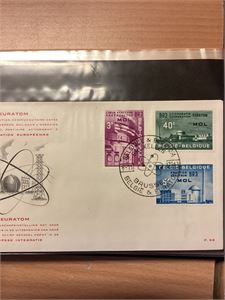 CEPT, samling FDC i 7 album 1974 - 1985.  samt  noen "uoffesielle CEPT utgaver fra 1956 - 80 Anslått 500 brev.