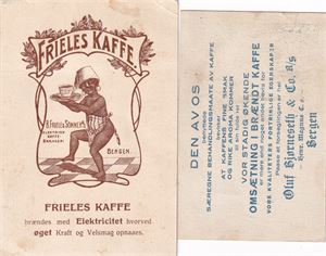 Reklame - Kaffe Bergen, Friele og Bjørnesth