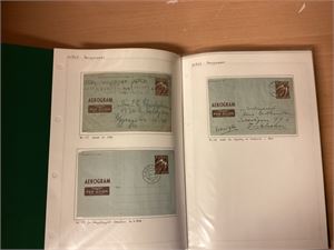 Helpost, Samling Norge Helpost Aerogram 1949 - 1983 i album br / ub    Verdi ca 5000