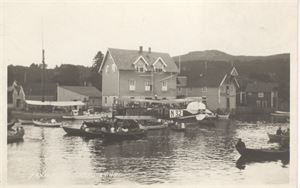 Fly Norsk Luftrute A/S N32   Kort fra FANAHAMMEREN, Stend pr. Bergen  UB