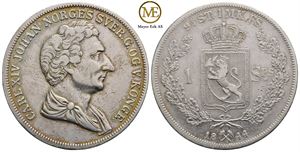 Speciedaler 1844 Carl XIV Johan. Kv.1+