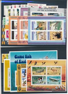 TANZANIA xx diverse utgaver 1977 og 1985-86 (€ 104)
