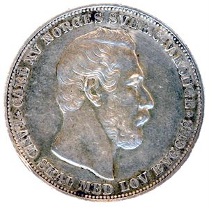 1 Speciedaler 1868. 14, NM 6. God 1+