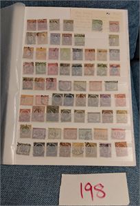 NEDERLANDSK INDIA o samling 190 forskjellige på innstikksark (€ 420 etter eldre katalog)